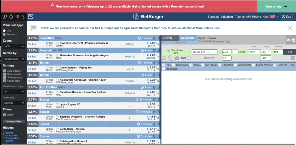 sx bet on betburger